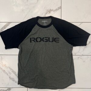 Rogue Men's Charcoal and Black Tee